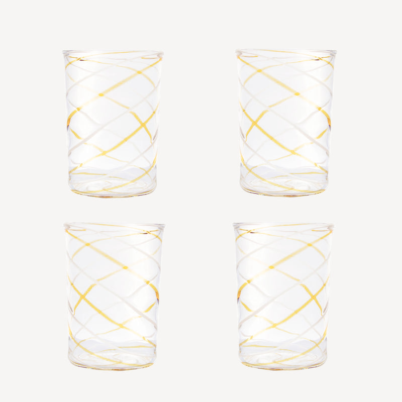 William & Mary Tumbler Glasses - Set of 4 at M.LaHart & Co.