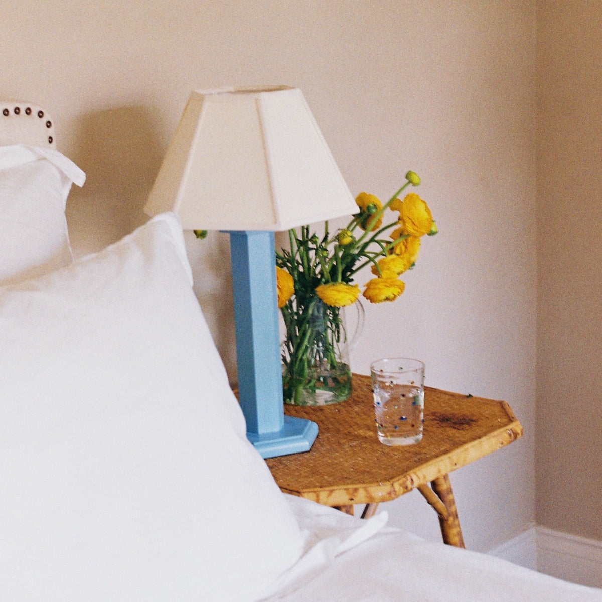 Beaufort Blue Bedside Lamp Issy Granger 2