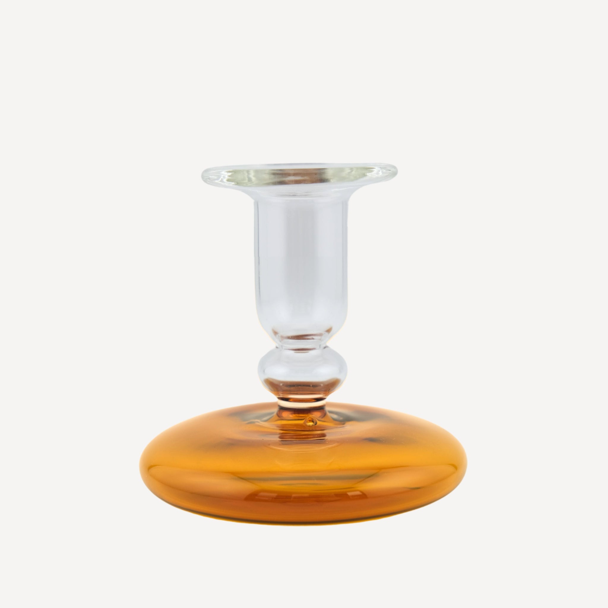 Sand Candlestick in Amber by Christian Ghion
