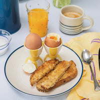 Striped Egg Cup - Yellow