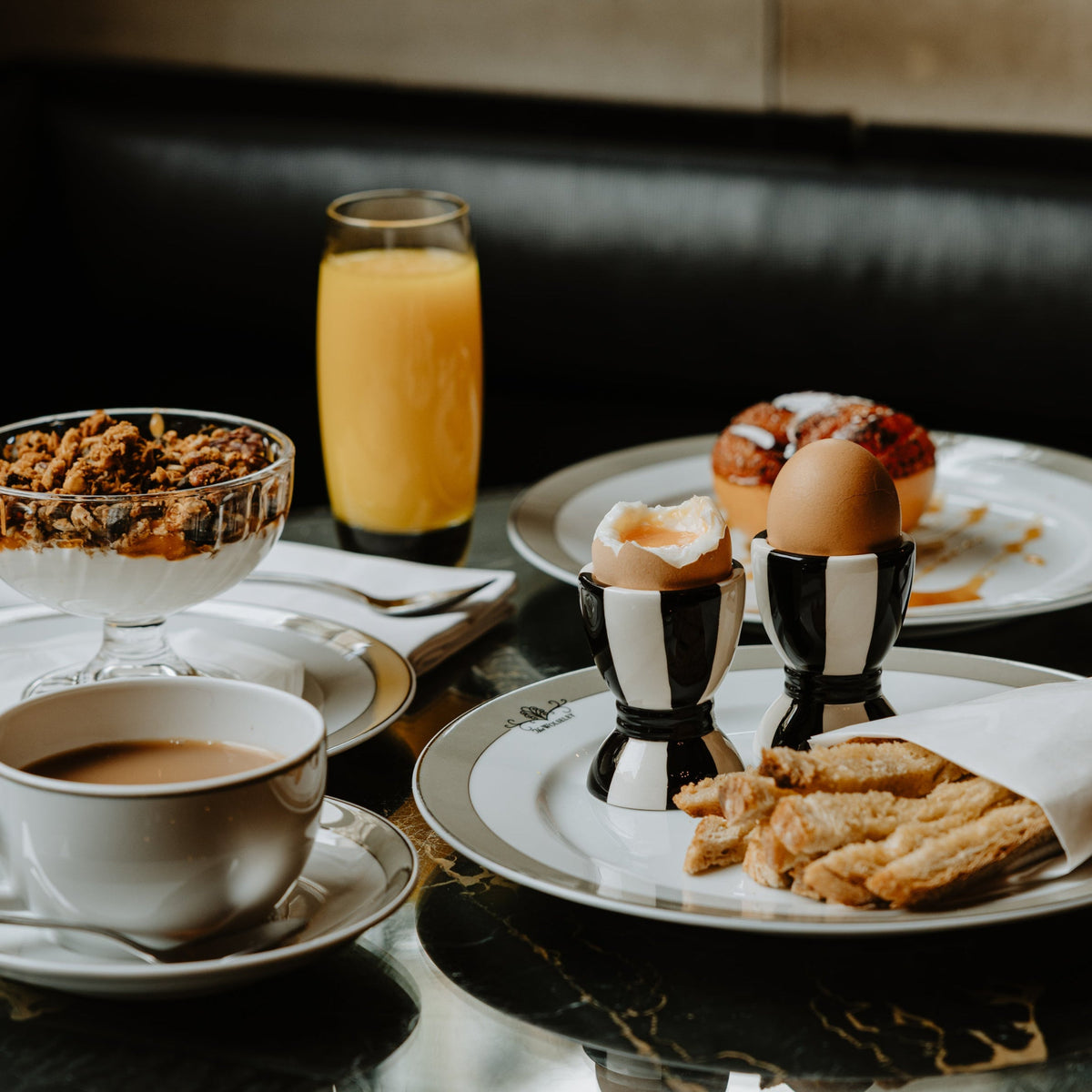 The Wolseley Hotel Issy Granger Striped Egg Cup