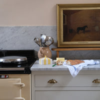 Circus Stripe Butter Dish - Yellow