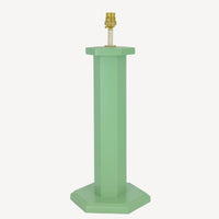 Issy Granger Green Hexagon Lamp Base Table Lamp