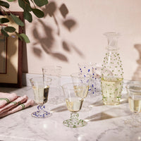 Green Pom Wine Glass - Set of Six