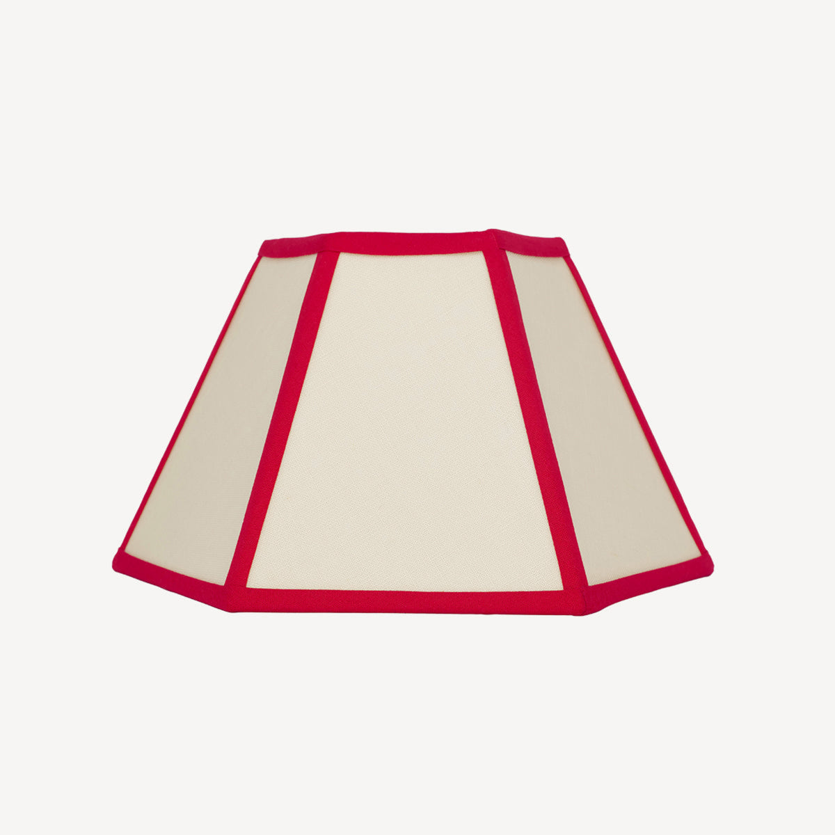 Issy Granger Red Trim Hexagon Lampshade Shade