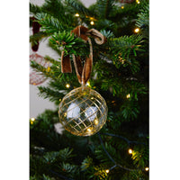 Issy Granger Gold Glass Christmas Bauble Tree Ornament
