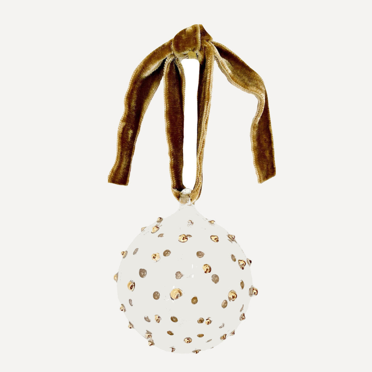 Issy Granger Gold Glass Christmas Bauble Tree Ornament