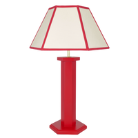 Hexagon Table Lamp - August Red