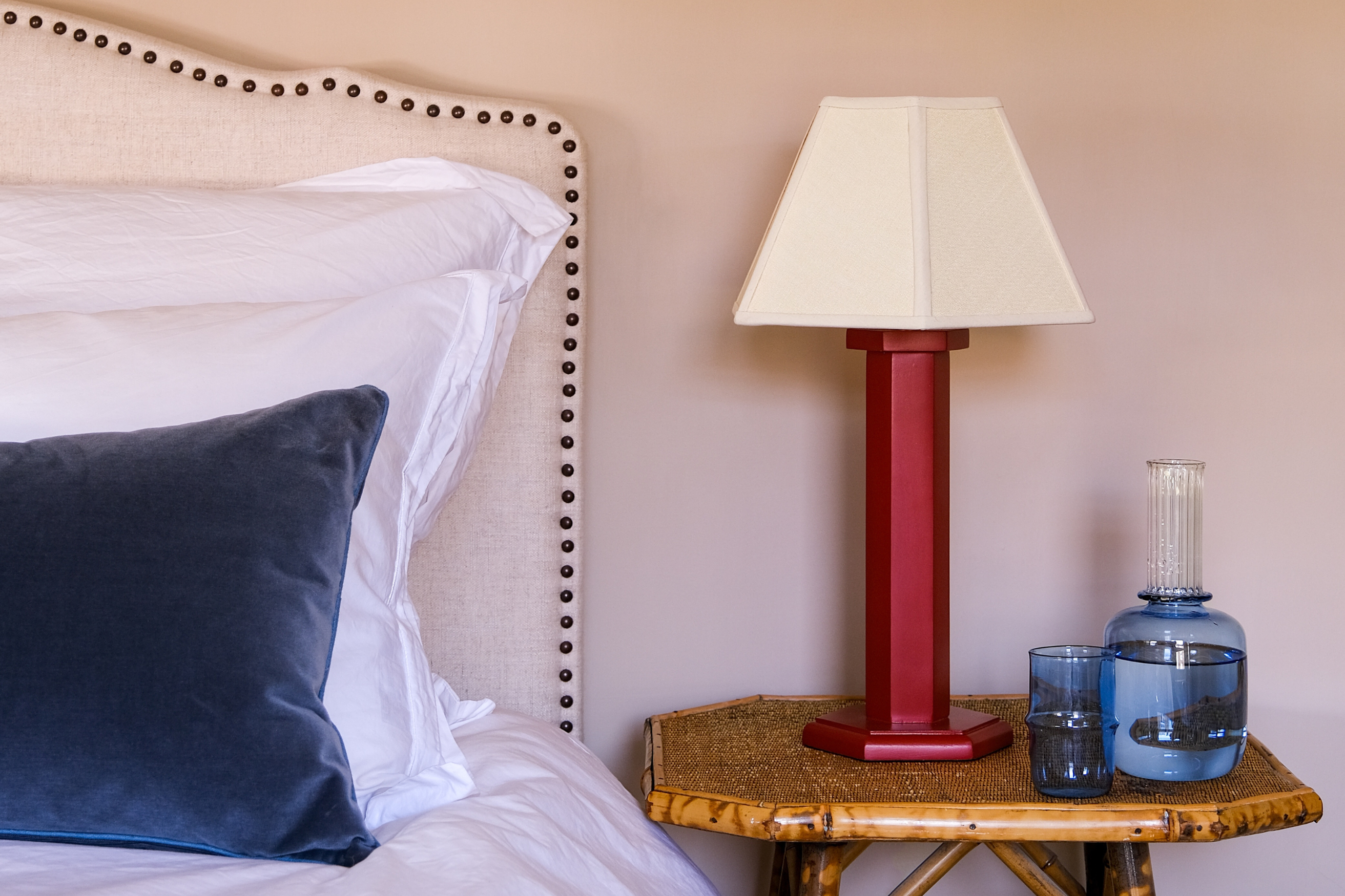Issy Granger Red Hexagon Lamp