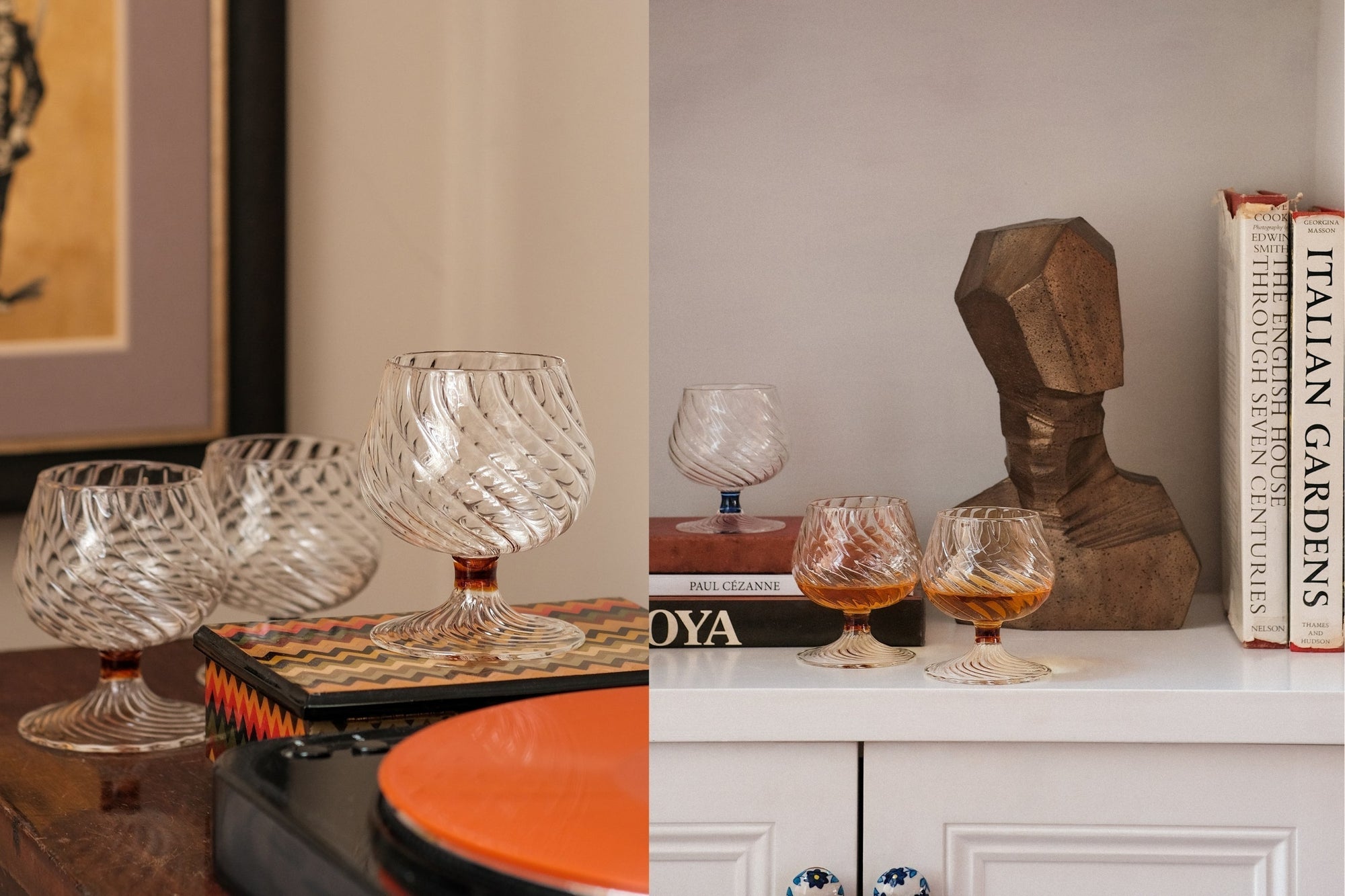 Issy Granger Spiral Brandy Glass 