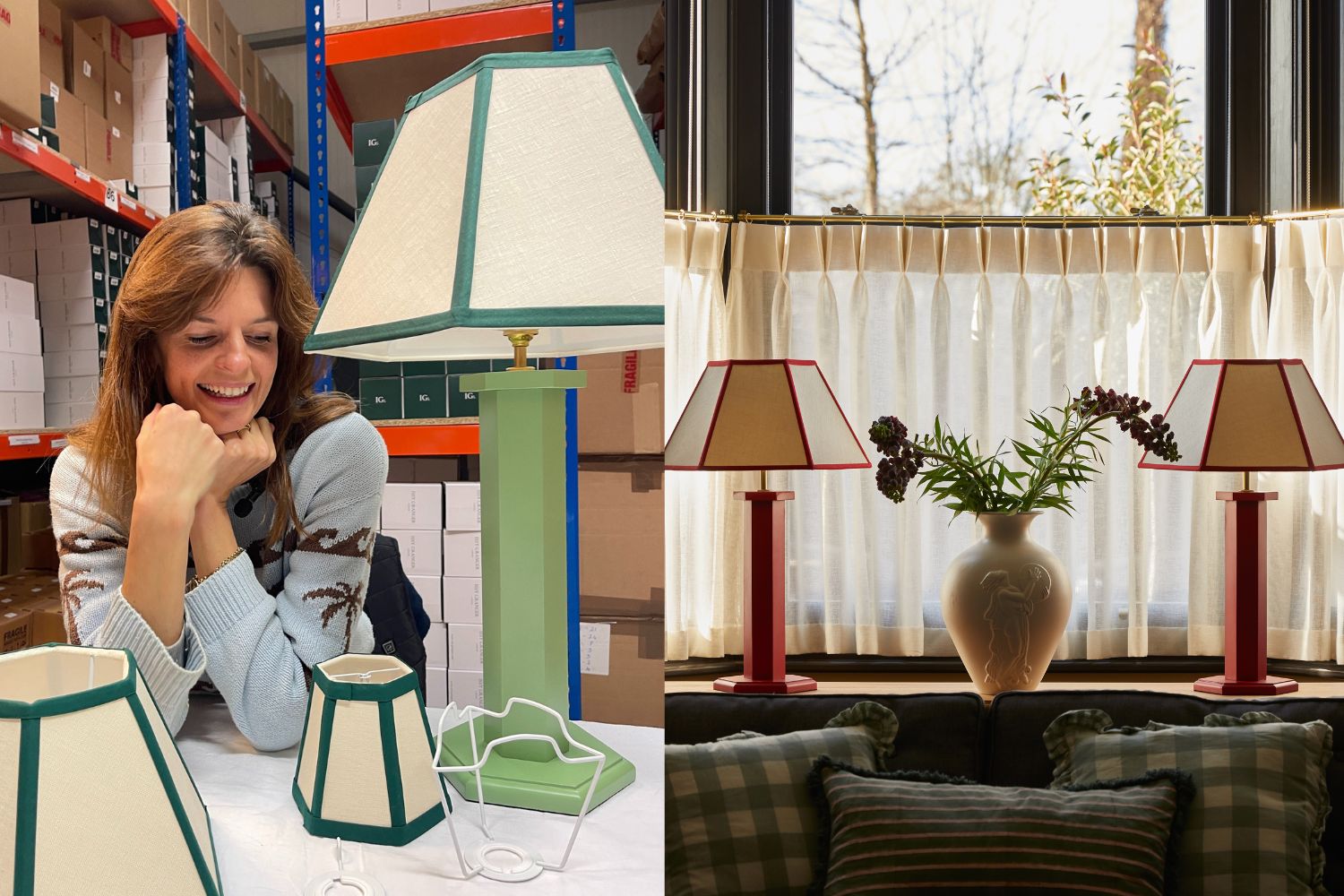 Issy Granger Lampshades and Lampshade Carriers 