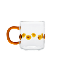 4oz Handblown Glass Espresso Cup -Amber - Issy Granger