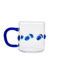 4oz Handblown Glass Espresso Cup -Blue - Issy Granger