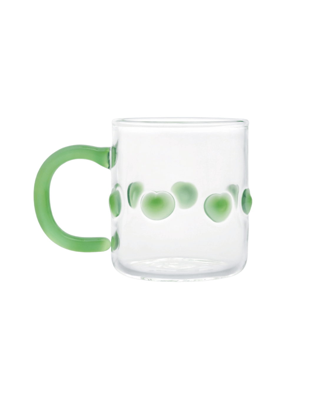 4oz Handblown Glass Espresso Cup Green - IssyGranger