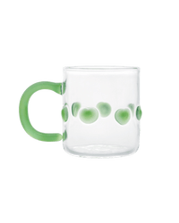 4oz Handblown Glass Espresso Cup Green - IssyGranger