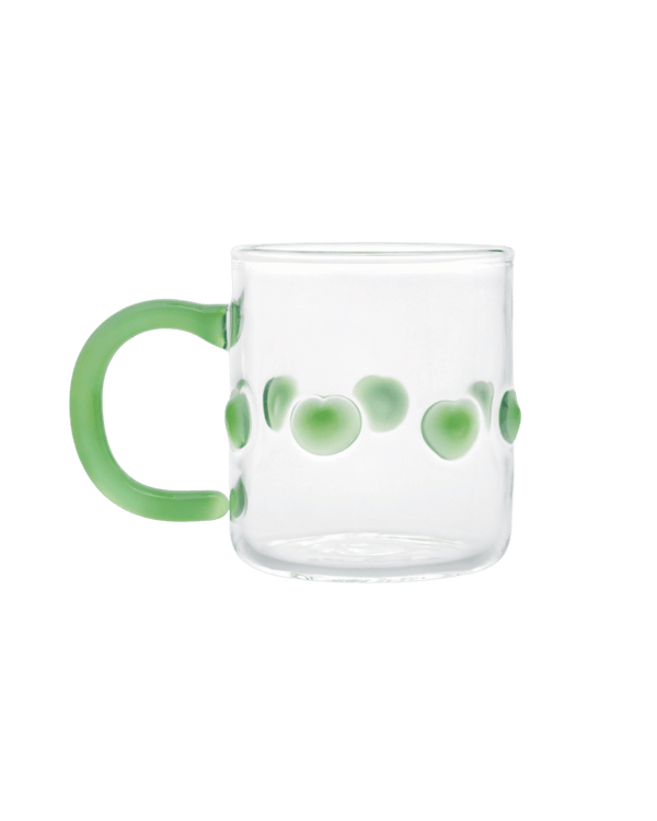 4oz Handblown Glass Espresso Cup Green - IssyGranger