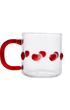 4oz Handblown Glass Espresso Cup Red Issy Granger 