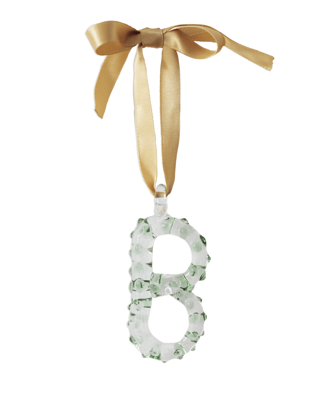 A-Z_Alphabet_Ornaments_B Glass Christmas Tree Decoration 