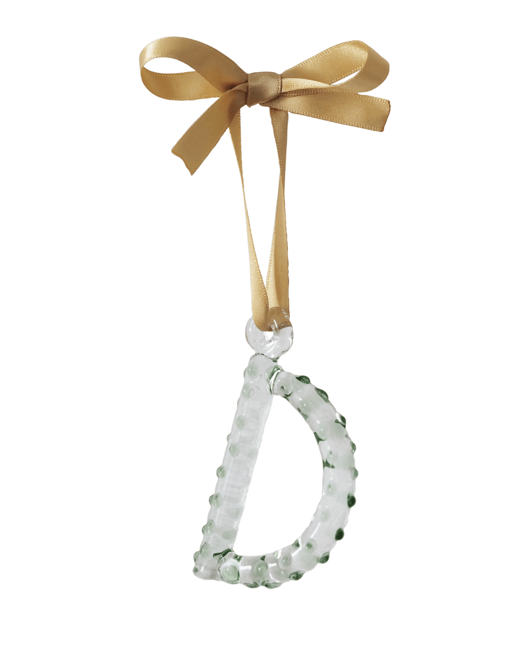 A-Z_Alphabet_Ornaments_D Glass Christmas Tree Decoration 
