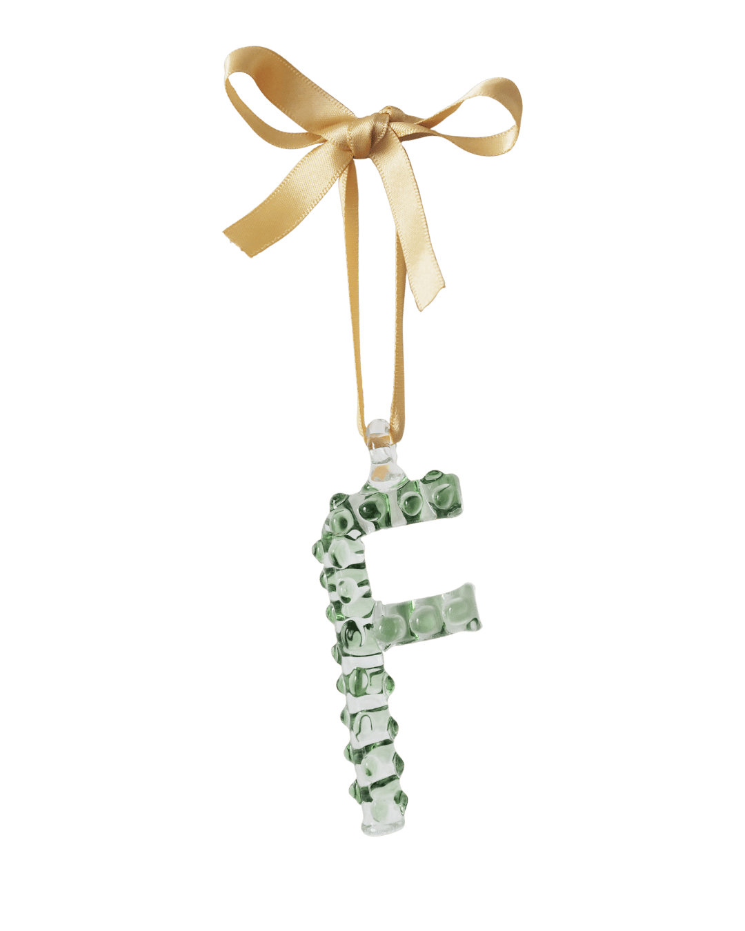 A-Z_Alphabet_Ornaments_F Glass Christmas Tree Decoration 