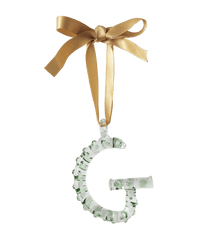 A-Z_Alphabet_Ornaments_G Glass Christmas Tree Decoration 