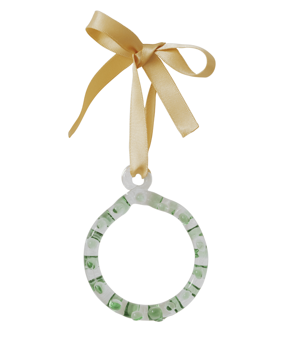 A-Z_Alphabet_Ornaments_O Glass Christmas Tree Decoration 