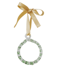 A-Z_Alphabet_Ornaments_O Glass Christmas Tree Decoration 