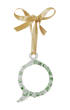 A-Z_Alphabet_Ornaments_Q Glass Christmas Tree Decoration 