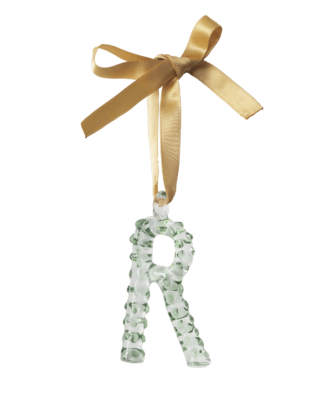A-Z_Alphabet_Ornaments_R Glass Christmas Tree Decoration 