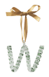 A-Z_Alphabet_Ornaments_W Glass Christmas Tree Decoration 