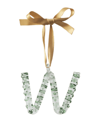 A-Z_Alphabet_Ornaments_W Glass Christmas Tree Decoration 