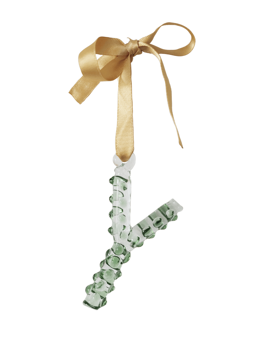 A-Z_Alphabet_Ornaments_Y Glass Christmas Tree Decoration 