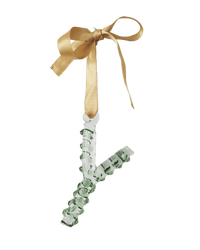 A-Z_Alphabet_Ornaments_Y Glass Christmas Tree Decoration 