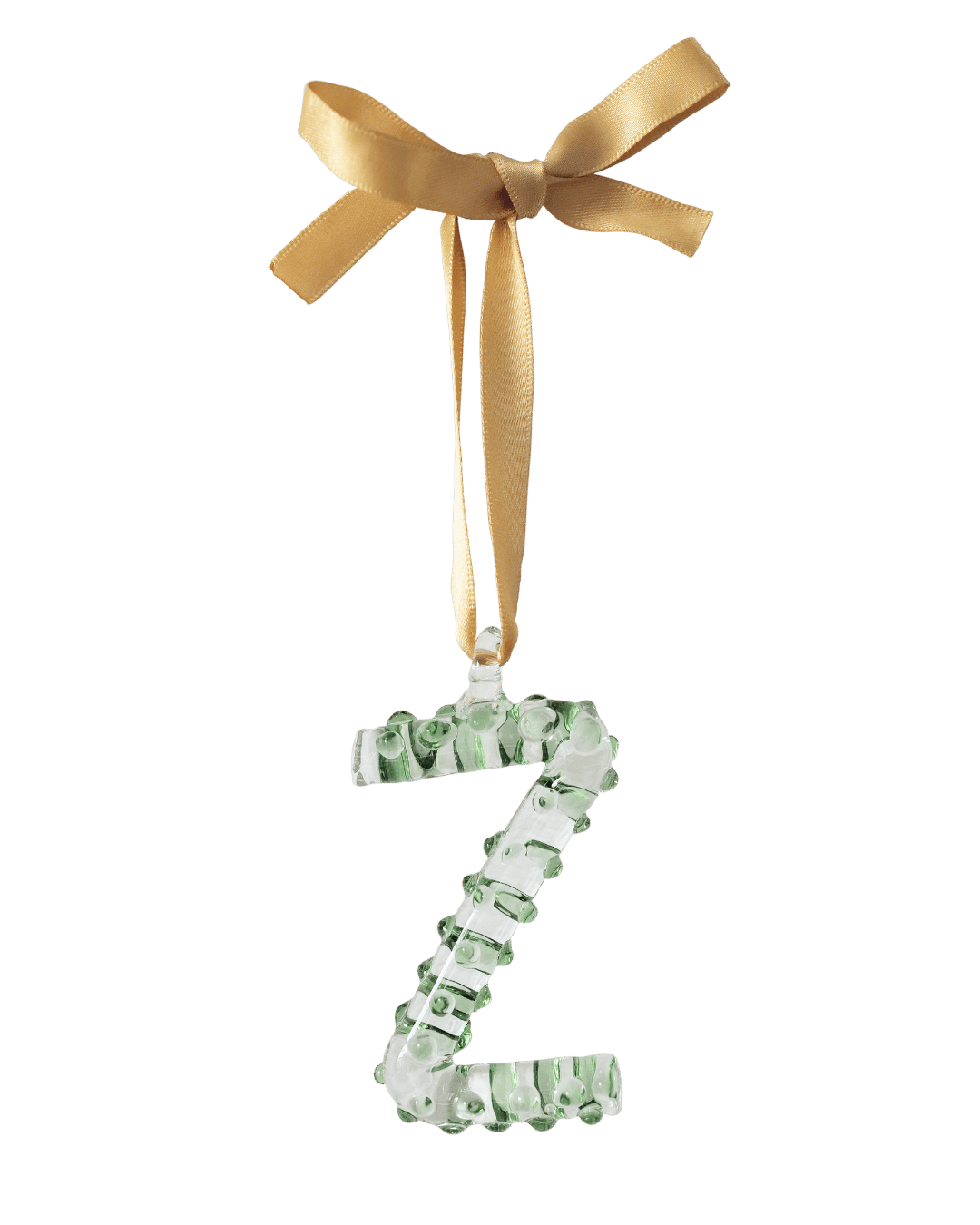 A-Z_Alphabet_Ornaments_Z Glass Christmas Tree Decoration 