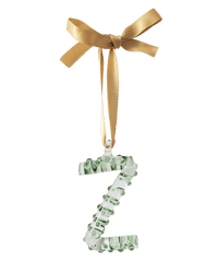A-Z_Alphabet_Ornaments_Z Glass Christmas Tree Decoration 