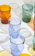 Issy Granger Amber Glass Ridge Tumbler Water Glass