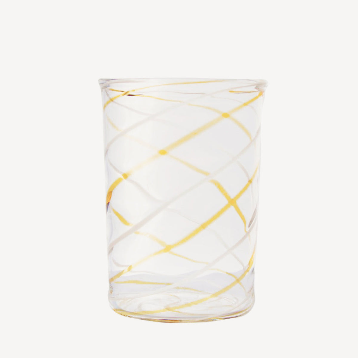 Issy Granger Amber Swirl Glass Water Tumbler