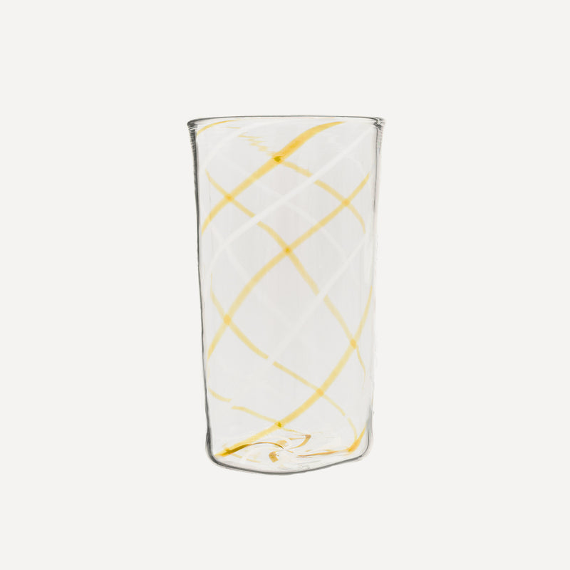Amber Swirl Highball Glass
