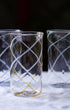 Issy Granger Amber and White Swirl Highball Glass