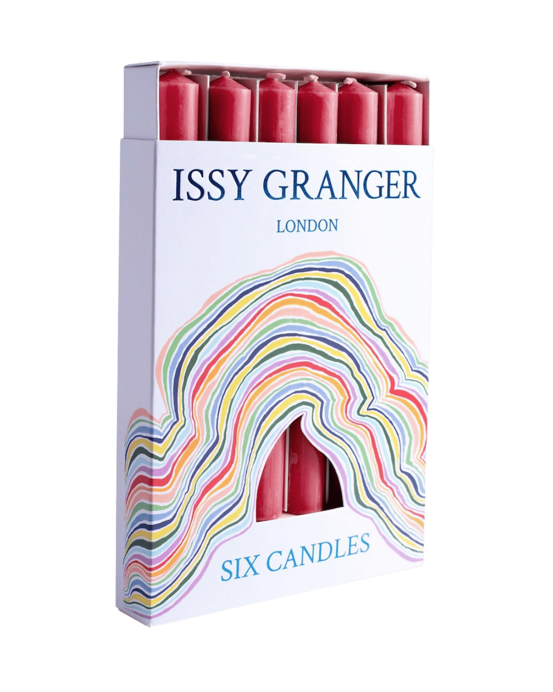 Aster Red Wax Dinner Candles Issy Granger 