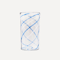 Issy Granger Blue and White Swirl Highball Glass