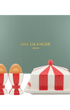 Breakfast Gift Set Butter Dish and Egg Cup Set Red and White Stripes Issy Granger 