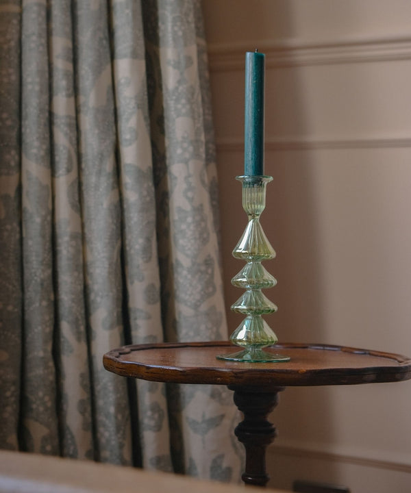 Buto Green Glass Candle Holder Candlestick Issy Granger 
