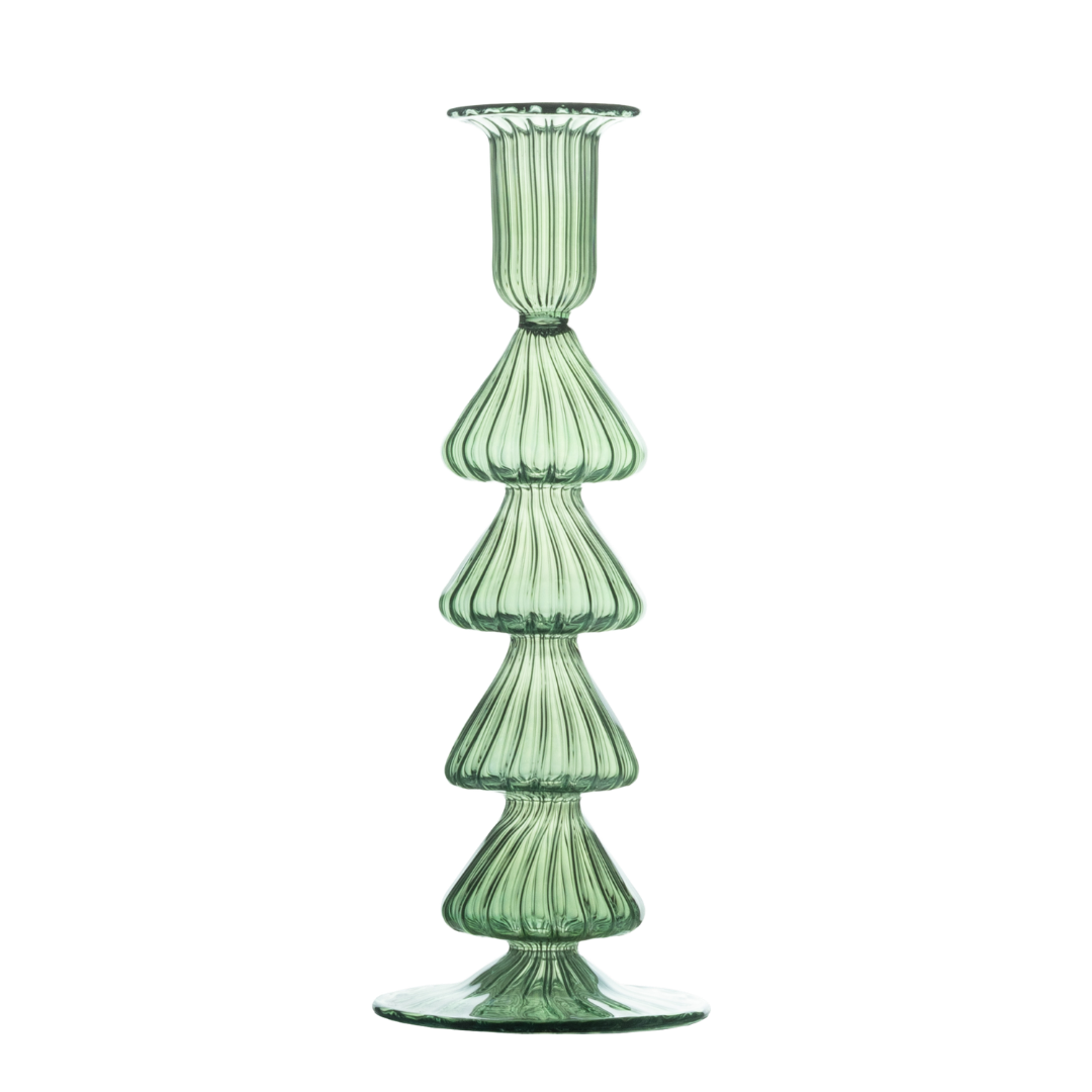 Buto Green Glass Candle Holder Candlestick Issy Granger 