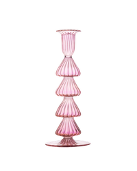 Buto Pink Glass Candle Holder Candlestick Issy Granger 