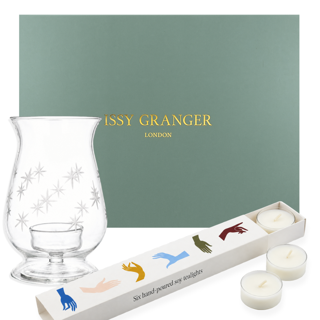 Celestial Glass Lantern Tealight gift set -  Issy Granger