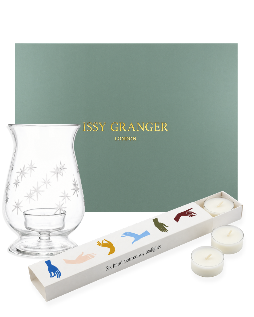 Celestial Glass Lantern Tealight gift set -  Issy Granger