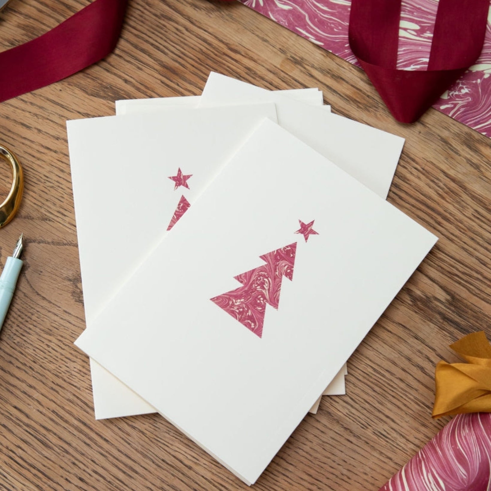 Christmas Card - Claret