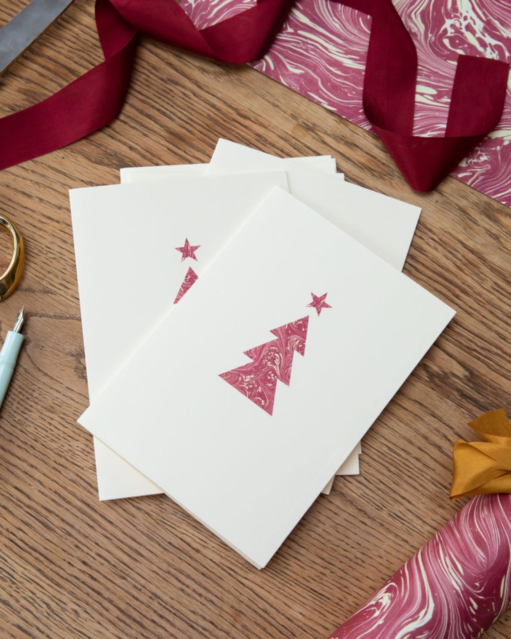 Christmas Card - Claret