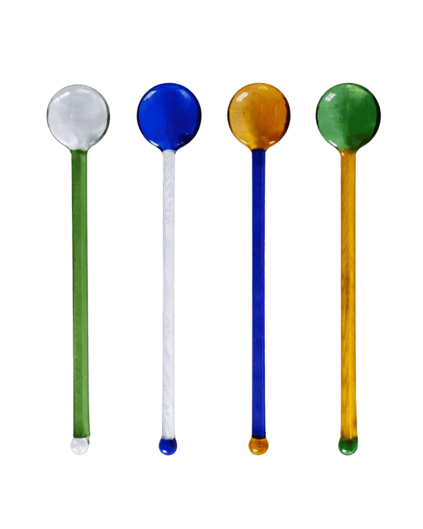 Coloured Glass Spoons Desert Spoons Ice Cream Spoon Salt Spoon Issy Granger
